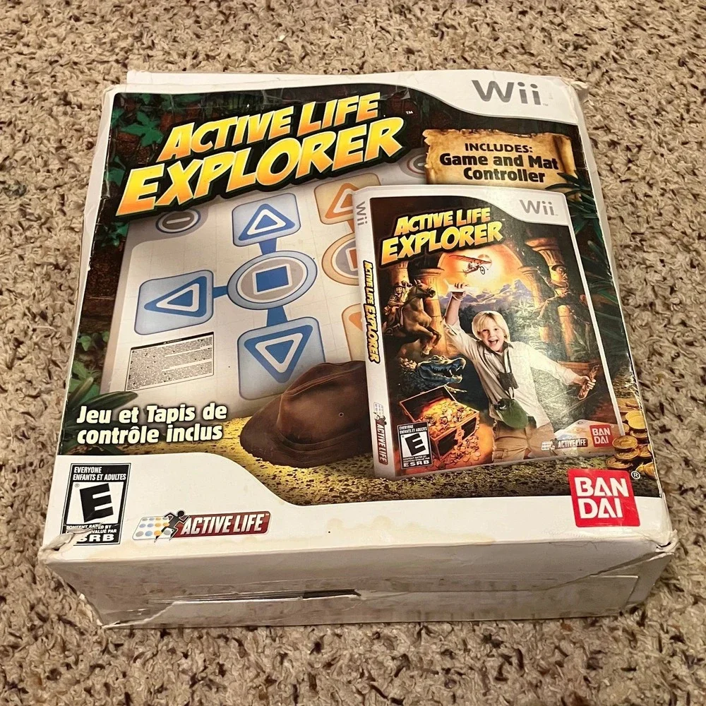 Nintendo Wii Active Life Explorer Complete Box Set With Game And Mat. Excellent